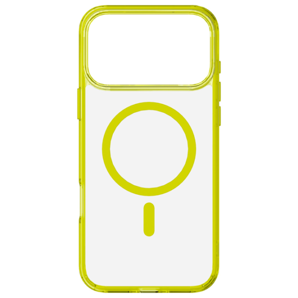 Husă pentru smartphone Apple iPhone 17 Pro Max Cellularline / MagSafe Back / TPU / Transparent Lime photo 2
