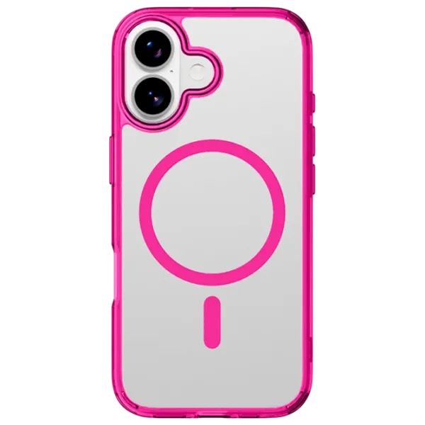 Husă pentru smartphone Apple iPhone 17  Cellularline / MagSafe Back / TPU / Transparent Pink photo 1