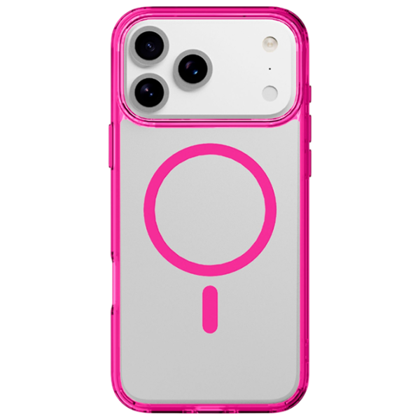 Husă pentru smartphone Apple iPhone 17 Pro Max Cellularline / MagSafe Back / TPU / Transparent Pink photo 1