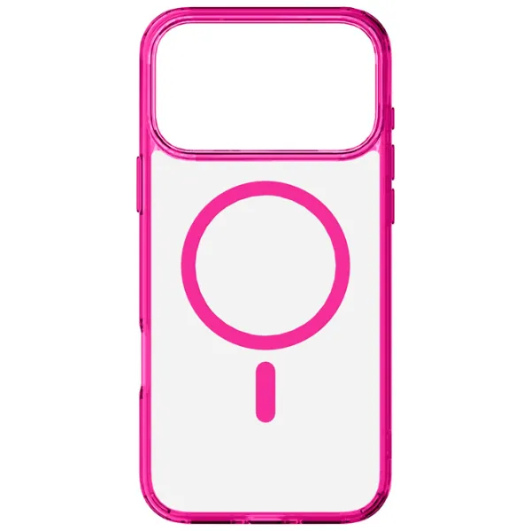 Husă pentru smartphone Apple iPhone 17 Pro Max Cellularline / MagSafe Back / TPU / Transparent Pink photo 2