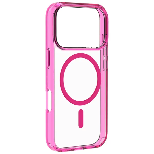 Husă pentru smartphone Apple iPhone 17 Pro Max Cellularline / MagSafe Back / TPU / Transparent Pink photo 3