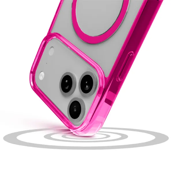 Husă pentru smartphone Apple iPhone 17 Pro Max Cellularline / MagSafe Back / TPU / Transparent Pink photo 4