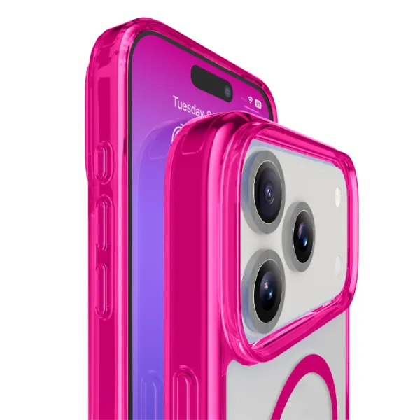 Husă pentru smartphone Apple iPhone 17 Pro Max Cellularline / MagSafe Back / TPU / Transparent Pink photo 5