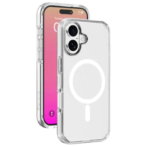 Husă pentru smartphone Apple iPhone 17  Cellularline / MagSafe Back / TPU / White Transparent photo 4