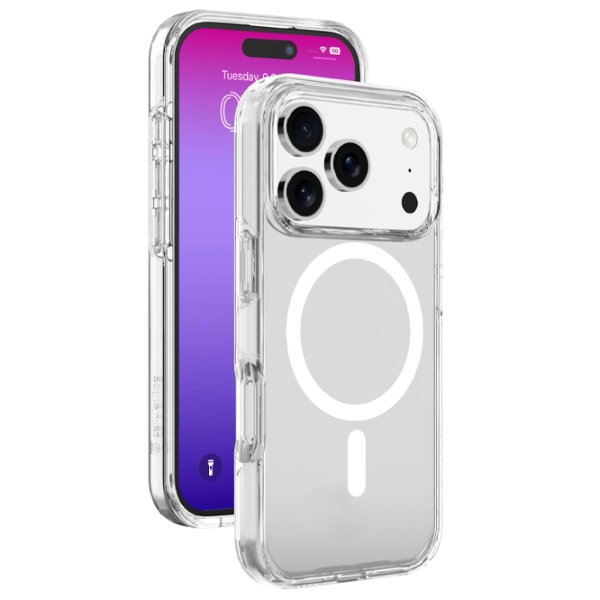 Husă pentru smartphone Apple iPhone 17 Pro Max Cellularline / MagSafe Back / TPU / White Transparent photo 4