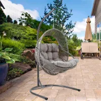Fotoliu cocon Hola Nobel Rattan artificial / 120 kg photo 2