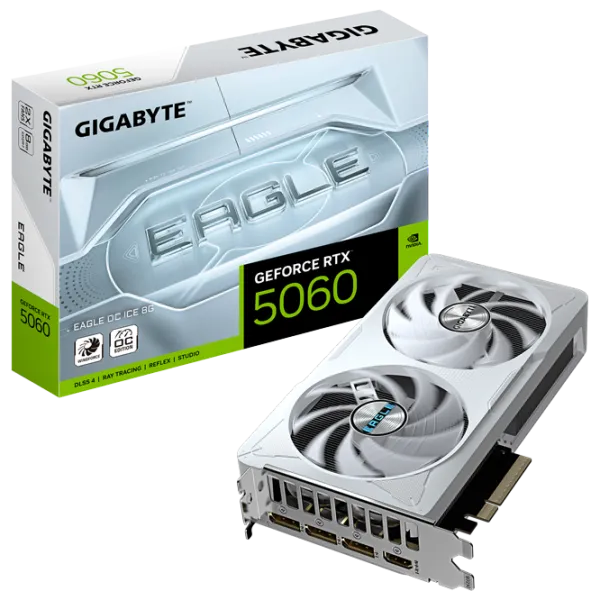 Placă video Gigabyte GeForce RTX 5060 EAGLE OC ICE PCI Express x16 5.0 / 8 GB photo 10
