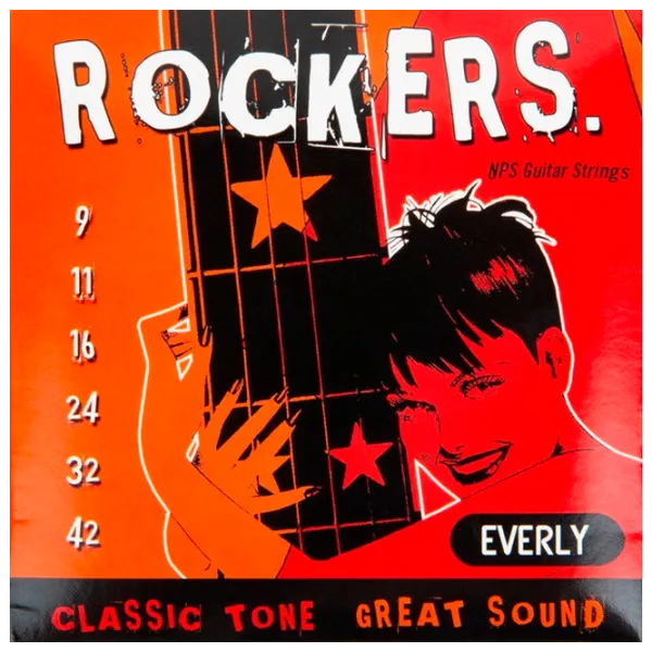 Струны Everly Strings Electric Rockers 9009   / Cталь photo 1