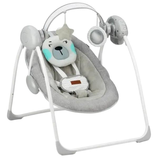 Leagăn pentru bebeluși MoMi Liss Baby Swing Bear (01280338) 9 kg/ Turquoise photo 1