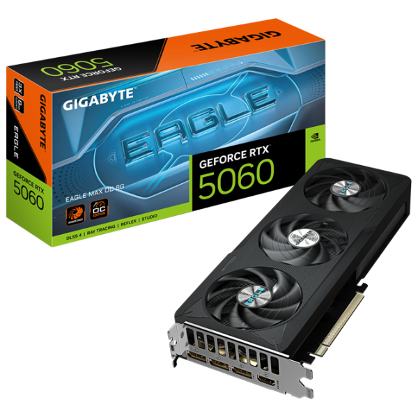 Видеокарта Gigabyte GeForce RTX 5060 EAGLE MAX OC PCI Express x16 5.0 / 8 ГБ photo 10