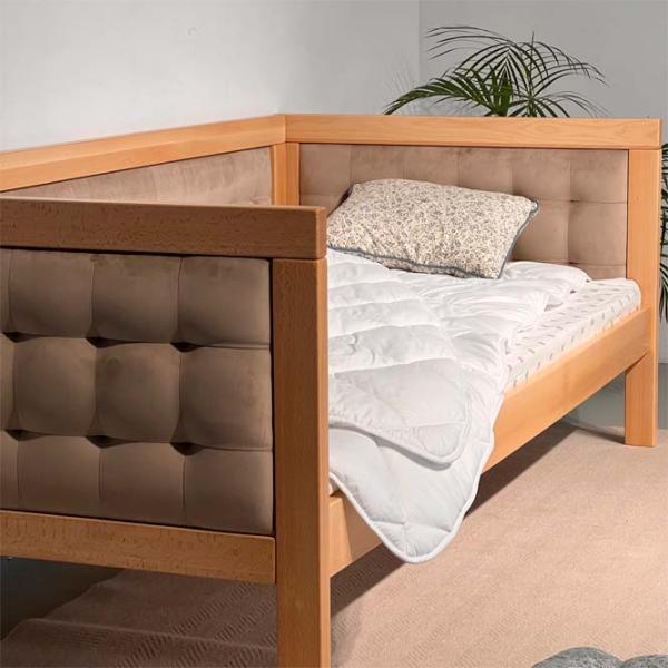 Pat Mobicasa Elsa 90 x 200 cm / Lemn / Wood photo 2 Pat Mobicasa Elsa 90 x 200 cm / Lemn / Wood photo 2