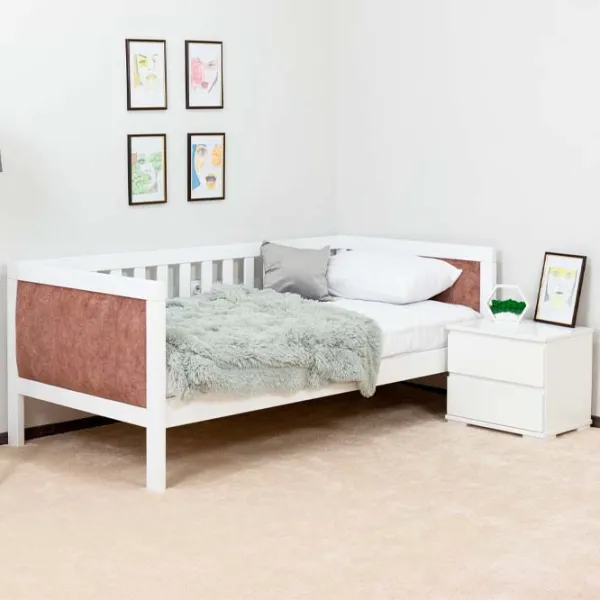 Кровать Mobicasa Anna 90 x 200 см / Дерево / Белый photo 1 Кровать Mobicasa Anna 90 x 200 см / Дерево / Белый photo 1