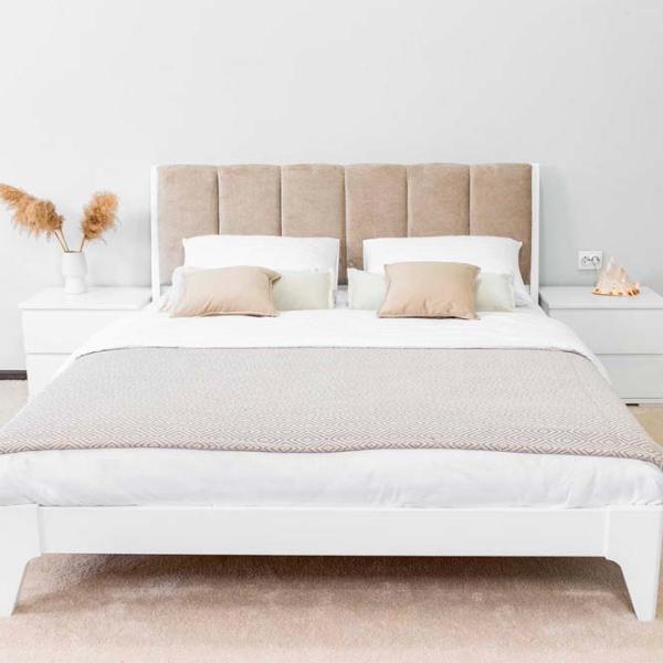 Pat Mobicasa Malmo 160 x 200 cm / Lemn / White photo 2 Pat Mobicasa Malmo 160 x 200 cm / Lemn / White photo 2