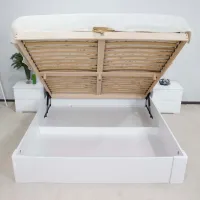 Кровать Mobicasa Malmo 180 x 200 см / Дерево / Белый photo 3