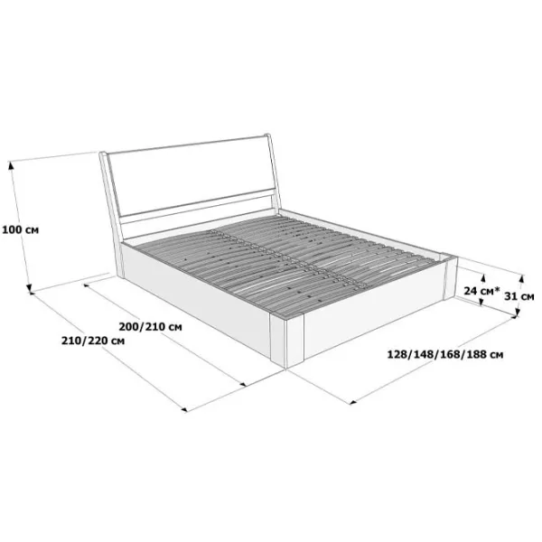 Pat Mobicasa Malmo 180 x 200 cm / Lemn / White photo 5 Pat Mobicasa Malmo 180 x 200 cm / Lemn / White photo 5
