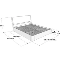 Кровать Mobicasa Malmo 180 x 200 см / Дерево / Белый photo 5