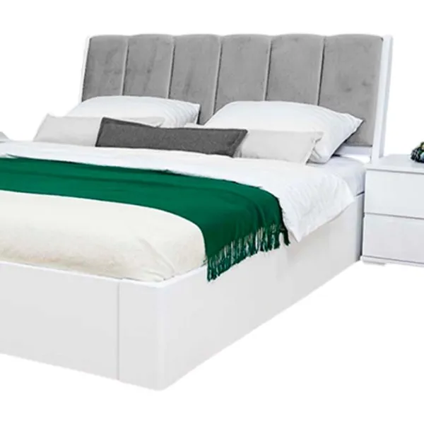 Pat Mobicasa Malmo 160 x 200 cm / Lemn / White photo 3 Pat Mobicasa Malmo 160 x 200 cm / Lemn / White photo 3