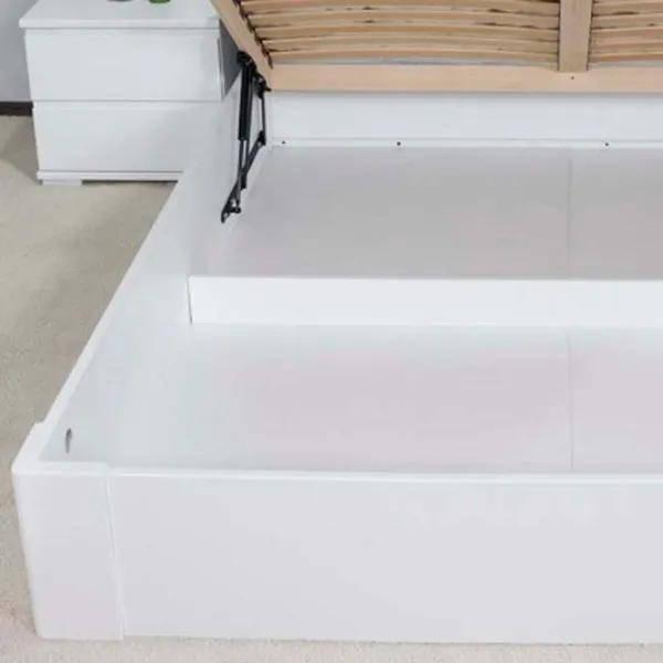 Pat Mobicasa Malmo 160 x 200 cm / Lemn / White photo 4 Pat Mobicasa Malmo 160 x 200 cm / Lemn / White photo 4