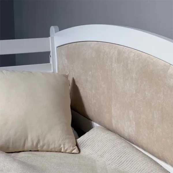 Pat Mobicasa Rapunzel 90 x 200 cm / Lemn / White photo 3 Pat Mobicasa Rapunzel 90 x 200 cm / Lemn / White photo 3