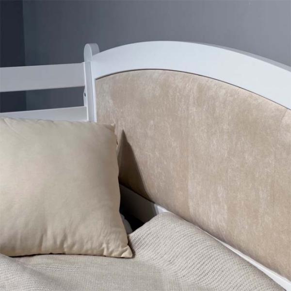 Pat Mobicasa Rapunzel 90 x 200 cm / Lemn / White photo 3 Pat Mobicasa Rapunzel 90 x 200 cm / Lemn / White photo 3