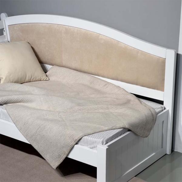 Pat Mobicasa Rapunzel 90 x 200 cm / Lemn / White photo 4 Pat Mobicasa Rapunzel 90 x 200 cm / Lemn / White photo 4