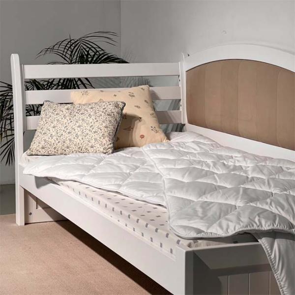 Pat Mobicasa Rapunzel 90 x 200 cm / Lemn / White photo 6 Pat Mobicasa Rapunzel 90 x 200 cm / Lemn / White photo 6