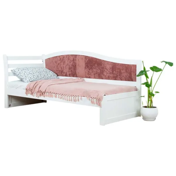 Pat Mobicasa Rapunzel 90 x 200 cm / Lemn / White photo 1 Pat Mobicasa Rapunzel 90 x 200 cm / Lemn / White photo 1