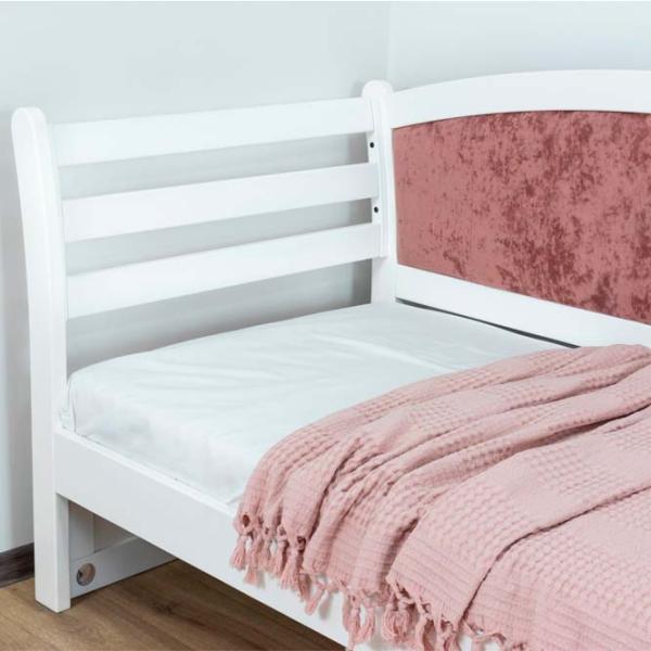 Pat Mobicasa Rapunzel 90 x 200 cm / Lemn / White photo 2 Pat Mobicasa Rapunzel 90 x 200 cm / Lemn / White photo 2