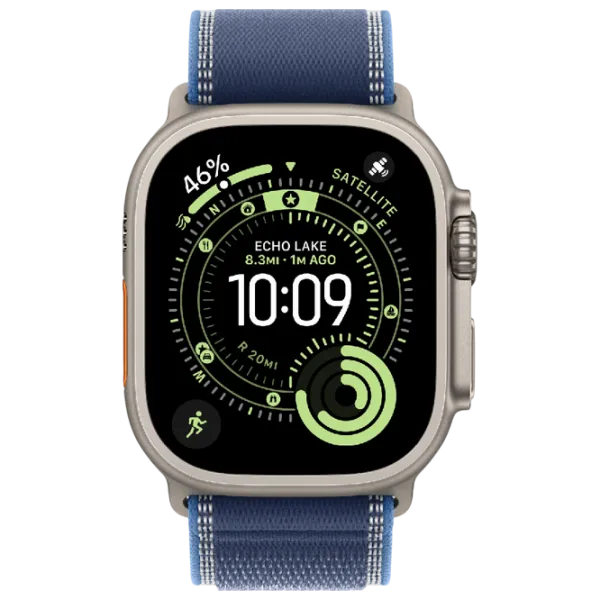 Ceas inteligent Apple Watch Ultra 3  1.98" / 49 mm / Natural Titanium - Bright Blue / MEWR4QI/A photo 3 Ceas inteligent Apple Watch Ultra 3  1.98" / 49 mm / Natural Titanium - Bright Blue / MEWR4QI/A photo 3