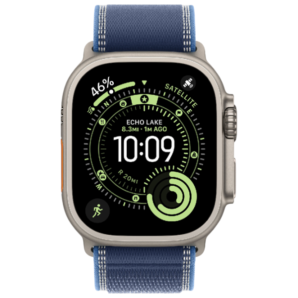 Ceas inteligent Apple Watch Ultra 3  1.98" / 49 mm / Natural Titanium - Bright Blue / MEWR4QI/A photo 3 Ceas inteligent Apple Watch Ultra 3  1.98" / 49 mm / Natural Titanium - Bright Blue / MEWR4QI/A photo 3