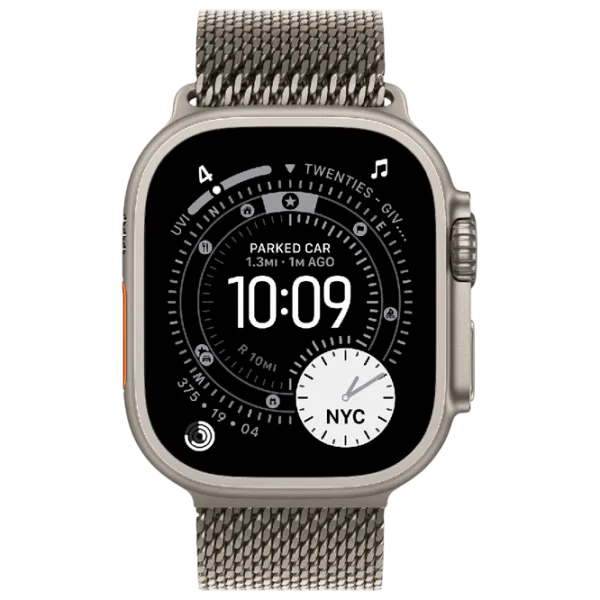 Ceas inteligent Apple Watch Ultra 3  1.98" / 49 mm / Natural Titanium - Natural Titanium / MF0E4QI/A photo 2