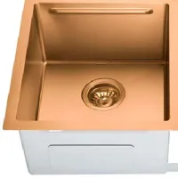 Chiuvetă SanDonna HD7850 double 78 x 50 / Oțel inoxidabil / Copper photo 2