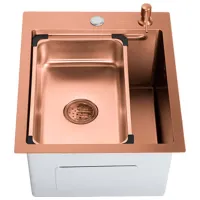 Chiuvetă SanDonna HD4050 50 x 40 / Oțel inoxidabil / Crom