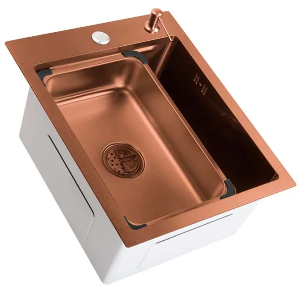 Chiuvetă SanDonna HD4050 50 x 40 / Oțel inoxidabil / Crom photo 2