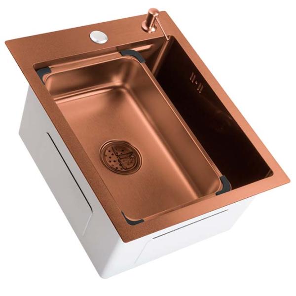 Chiuvetă SanDonna HD4050 50 x 40 / Oțel inoxidabil / Crom photo 2