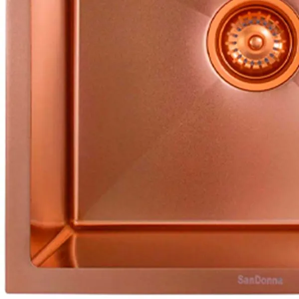 Chiuvetă SanDonna HD5040 50 x 40 / Oțel inoxidabil / Copper photo 3