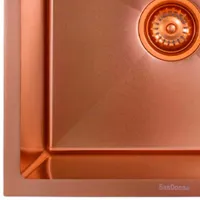 Chiuvetă SanDonna HD5040 50 x 40 / Oțel inoxidabil / Copper photo 3