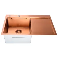 Chiuvetă SanDonna HD7850 78 x 50 / Oțel inoxidabil / Copper photo 2