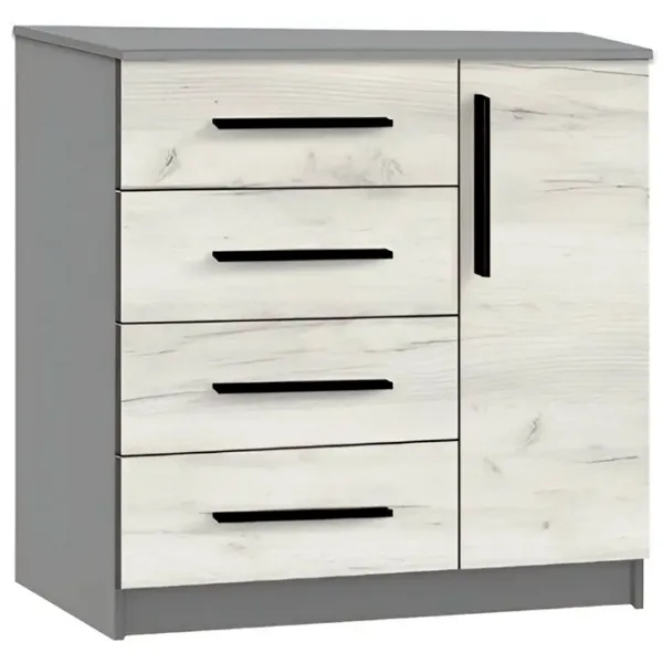 Noptiere Modern Kenon 4+1S 88 x 95 x 38 / PAL / Gray photo 1 Noptiere Modern Kenon 4+1S 88 x 95 x 38 / PAL / Gray photo 1