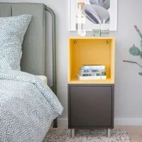 Тумбочки Ikea Eket 80 x 35 x 35см / ЛДСП / Dark grey photo 3