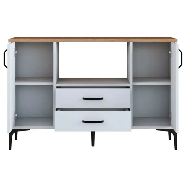 Noptiere Mirage Meble JE174 78.6 x 120 x 40 / PAL / White photo 1