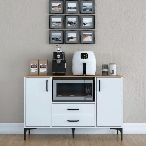 Noptiere Mirage Meble JE174 78.6 x 120 x 40 / PAL / White photo 2