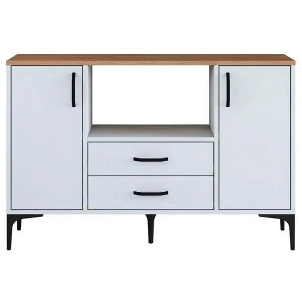 Noptiere Mirage Meble JE174 78.6 x 120 x 40 / PAL / White photo 3