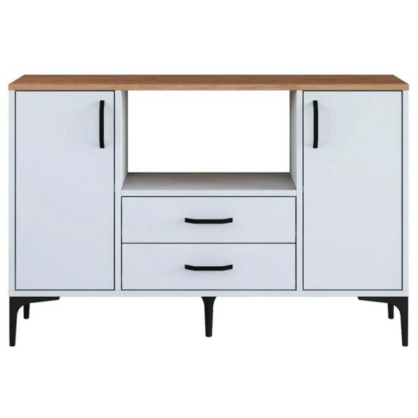 Noptiere Mirage Meble JE174 78.6 x 120 x 40 / PAL / White photo 3