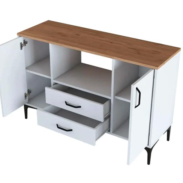 Noptiere Mirage Meble JE174 78.6 x 120 x 40 / PAL / White photo 4