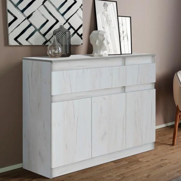 Тумбочки Modern Komfi 120 92 x 120 x 40см / ЛДСП / Craft Oak White photo 4