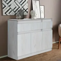 Тумбочки Modern Komfi 120 92 x 120 x 40см / ЛДСП / Craft Oak White photo 4