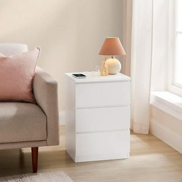 Noptiere Vasagle LET631W14 59 x x 35 / PAL / White photo 2