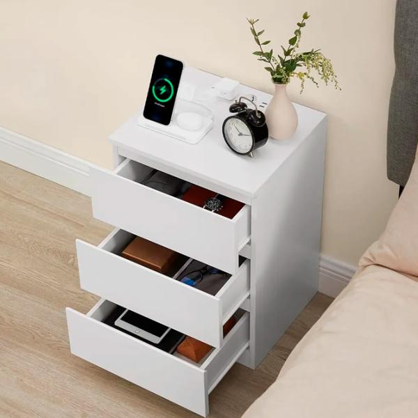 Noptiere Vasagle LET631W14 59 x x 35 / PAL / White photo 5