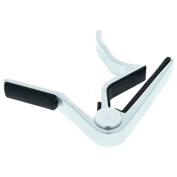 Гитарный каподастр Harley Benton HBCA-7D-A D-Style Capo A/E  Серебряный / Металл photo 3